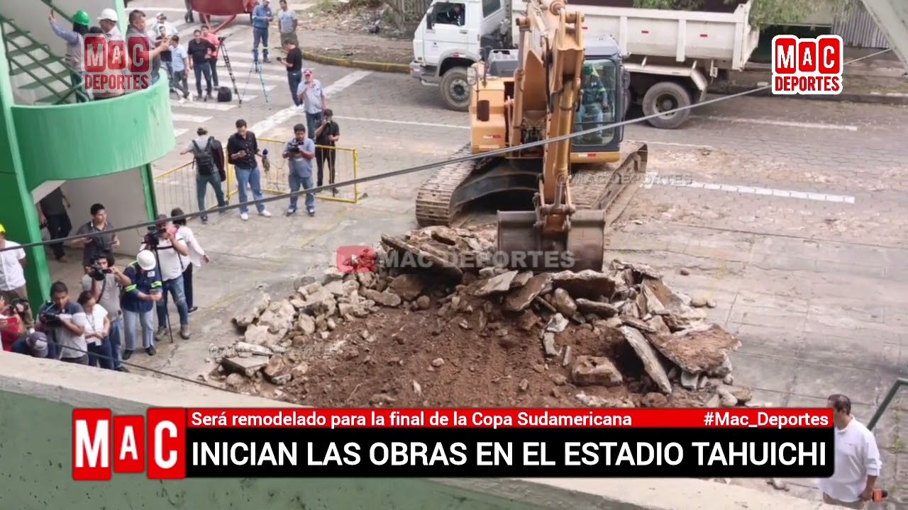 🚜Inician obras en el estadio Tahuichi Aguilera para la final de la Copa Sudamericana | 𝗠𝗮𝗰 𝗗𝗲𝗽𝗼𝗿𝘁𝗲𝘀