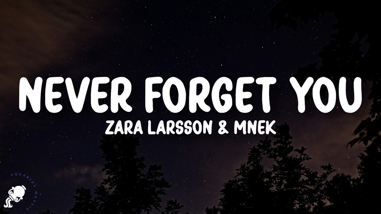 Zara Larsson, MNEK - Never Forget You (Lyrics)