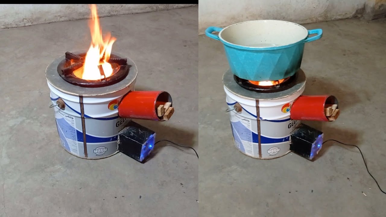 Transform an old iron box into _ an wood stove _ amazing one