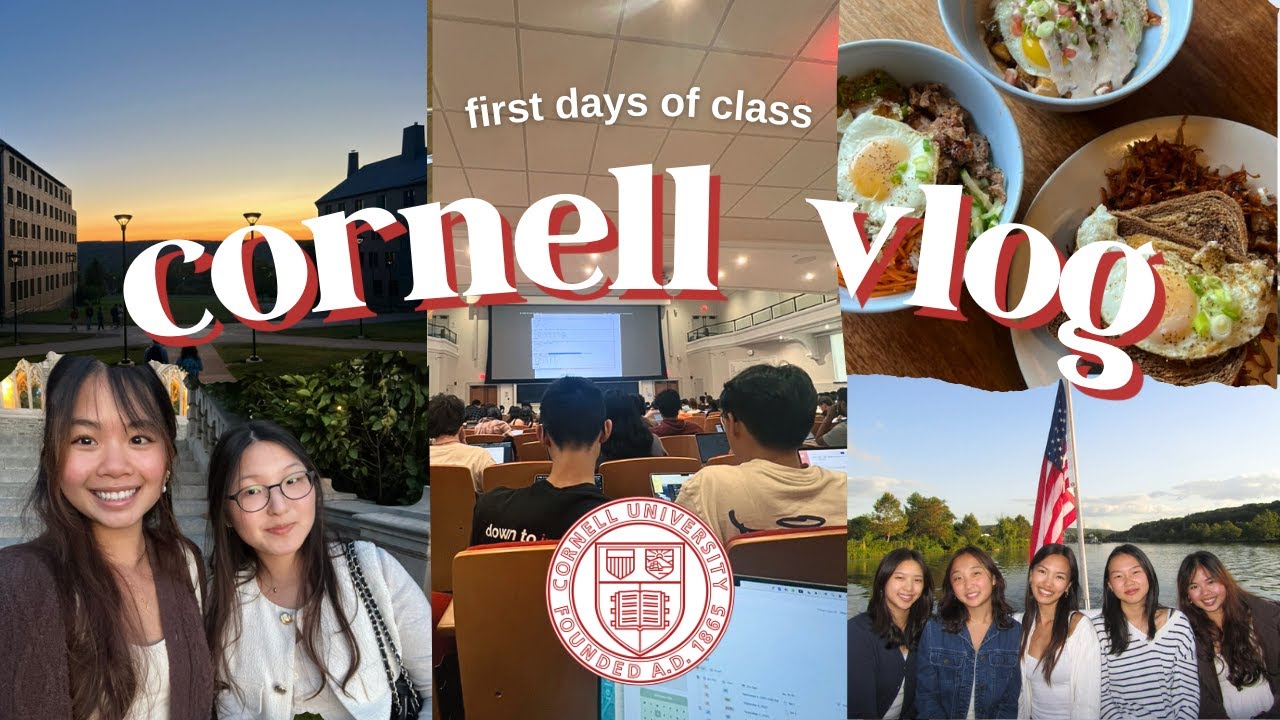 first week of sophomore year at cornell ⭐️ lectures, friends & sunset cruise