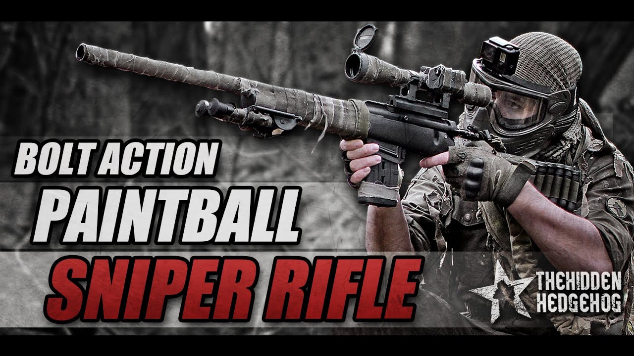 BOLT ACTION PAINTBALL SNIPER RIFLE! My custom made hammer 7 by Mozzmodz