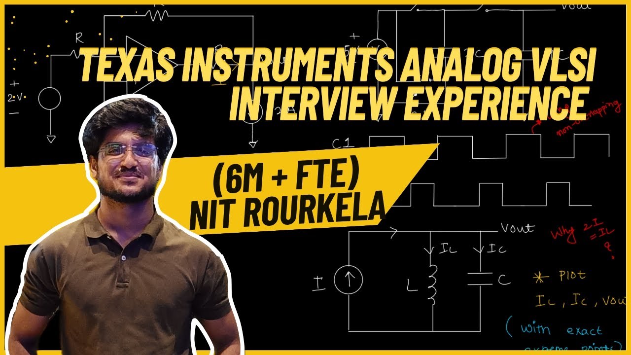 Вопросы для собеседования в Texas Instruments/Опыт работы на должности инженера по аналоговым СБИ...