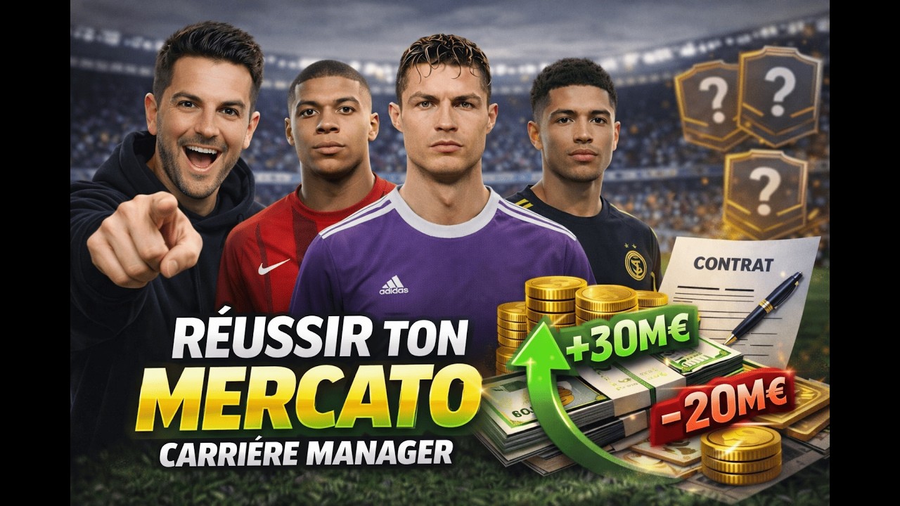 FC 26 Carrière Manager : RÉUSSIR son MERCATO à 100% 💰🔥 (Agents libres, prêts, pépites, astuces)