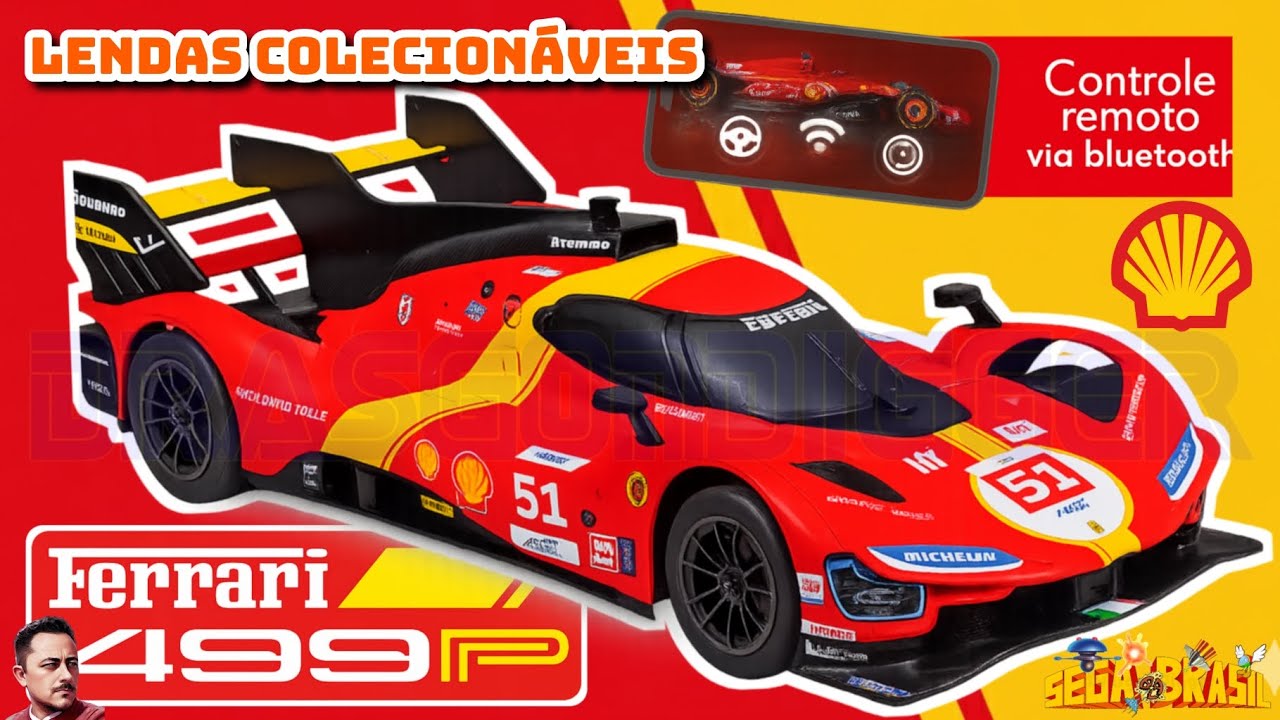 Unboxing Ferrari 499P - Lendas Colecionáveis Shell 2025 🏎️💨