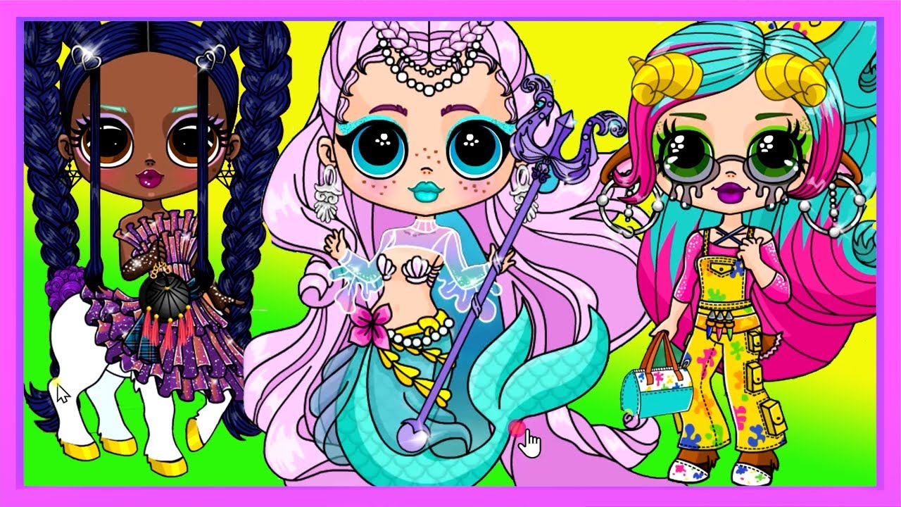 LOL Surprise Monster Dolls Game | Lets Play Dress Up