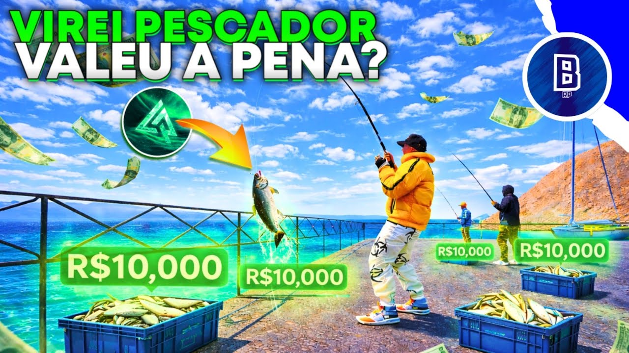 GTA RP | 🚨🚨 COMO TRABALHAR DE PESCADOR NO LIVE RUSSIA E GANHAR MUITO DINHEIRO 🎣💸