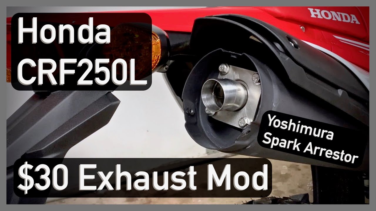 2020 CRF250L - Exhaust Mod - Yoshimura Spark Arrestor
