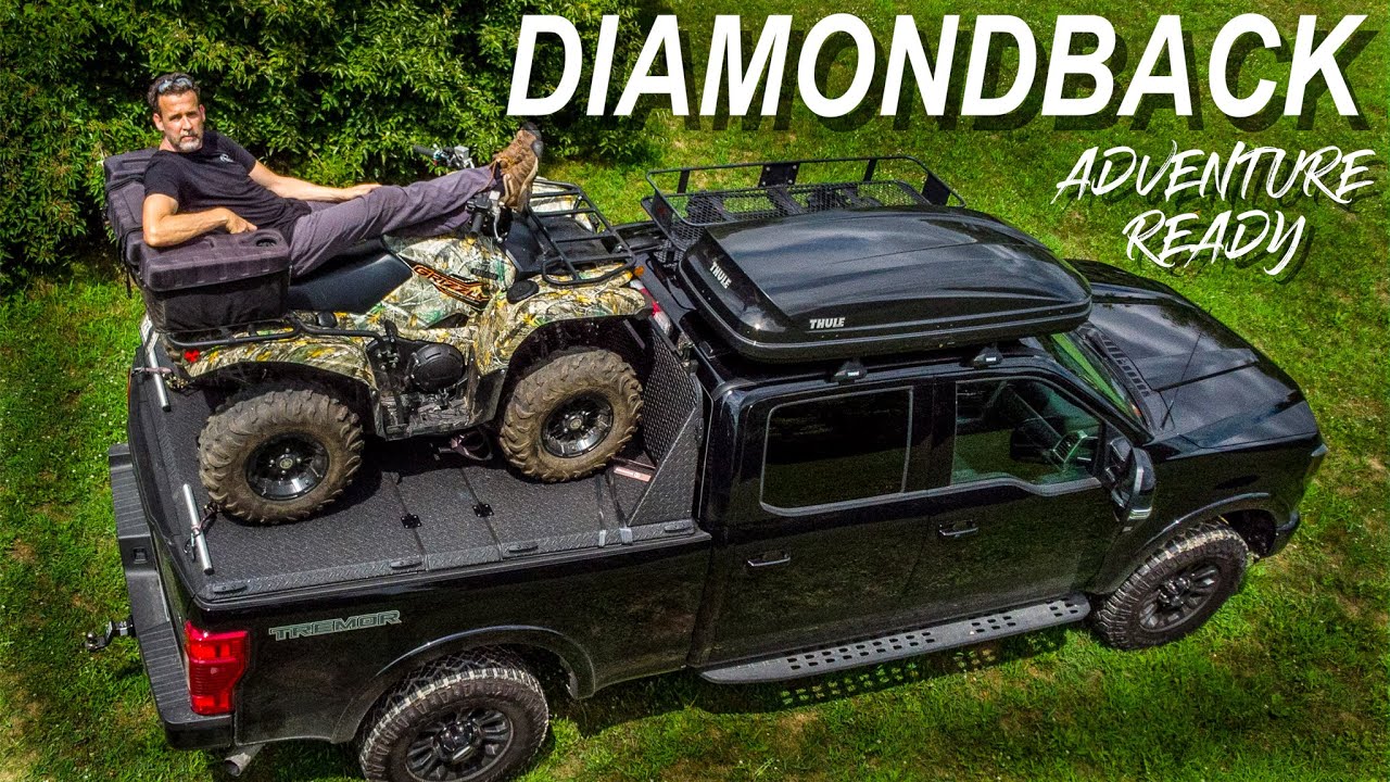 DiamondBack HD Pickup Truck Cover Review / Carry an ATV and MORE on TOP of the Best Tonneau