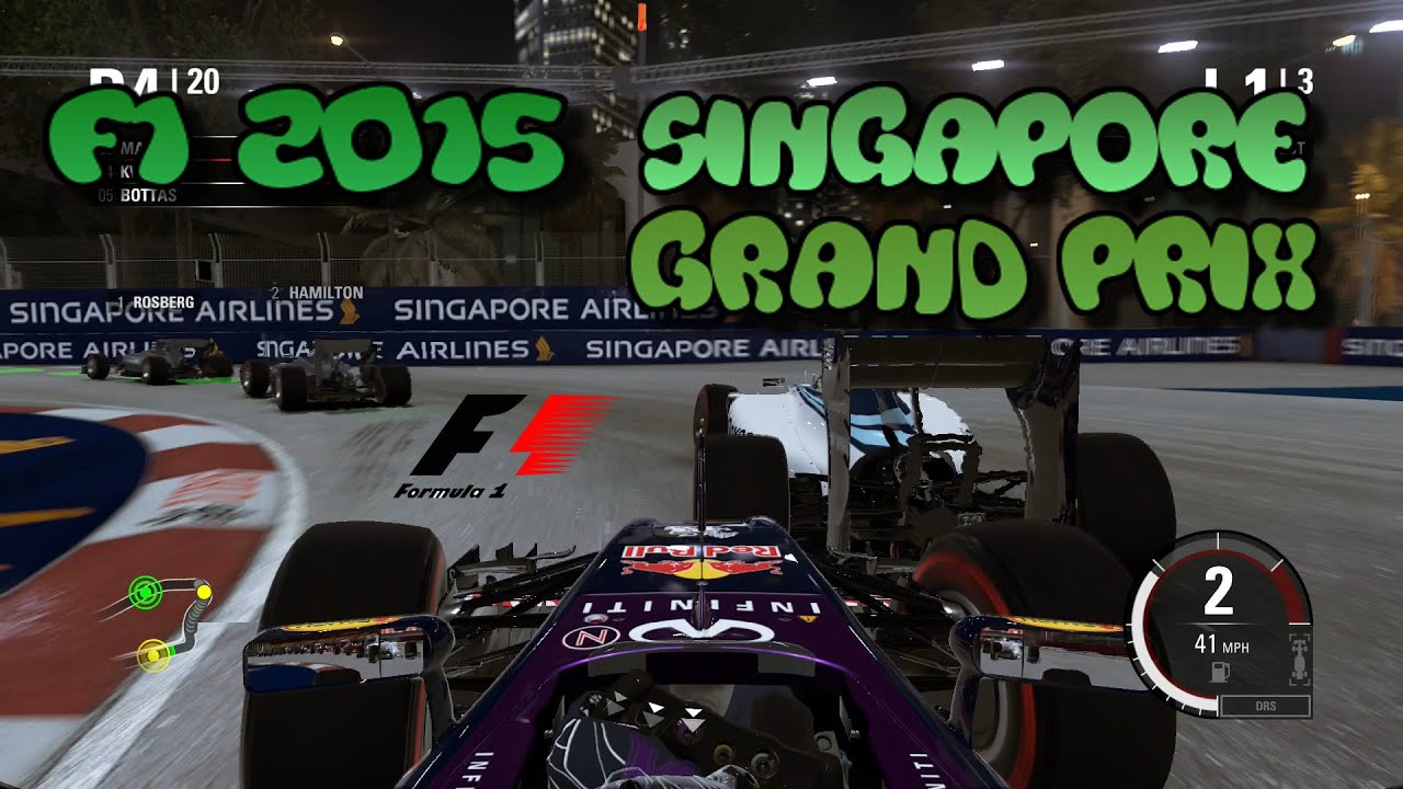 F1 2015 - Singapore Grand Prix Gameplay No Commentary - 1080p / PS4