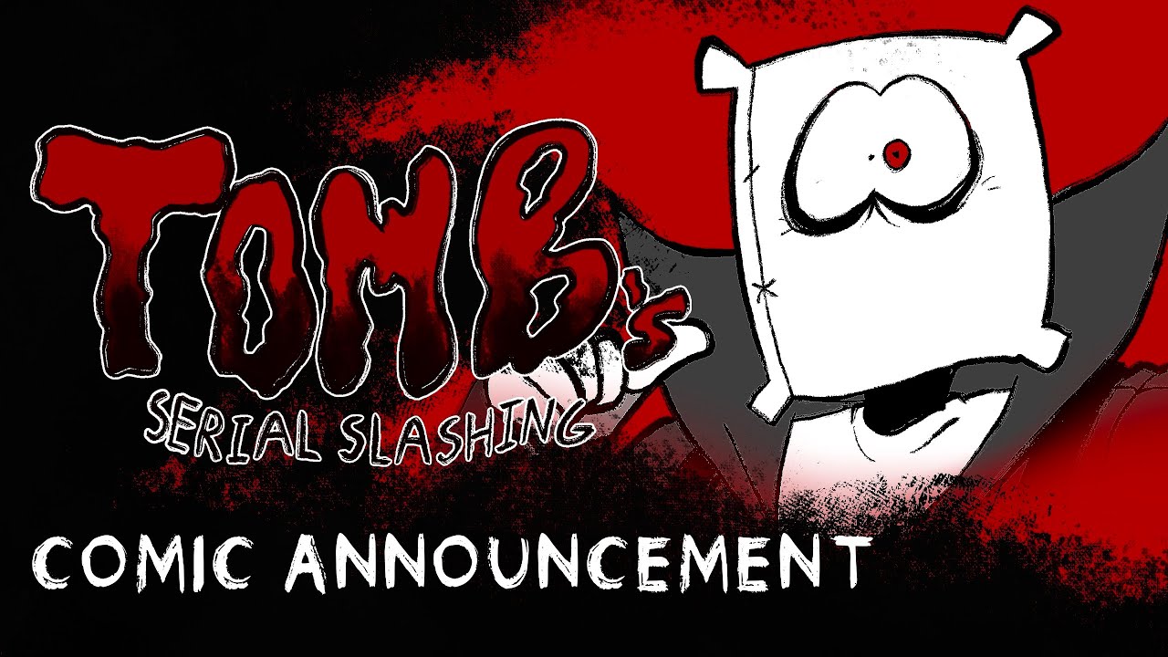 TOMB’S SERIAL SLASHING [ WEBCOMIC ANNOUNCEMENT TRAILER ANIMATION ] #horrorgenre #comics #animation
