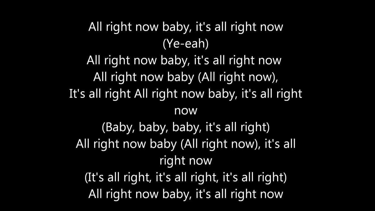 Free - All Right Now Lyrics