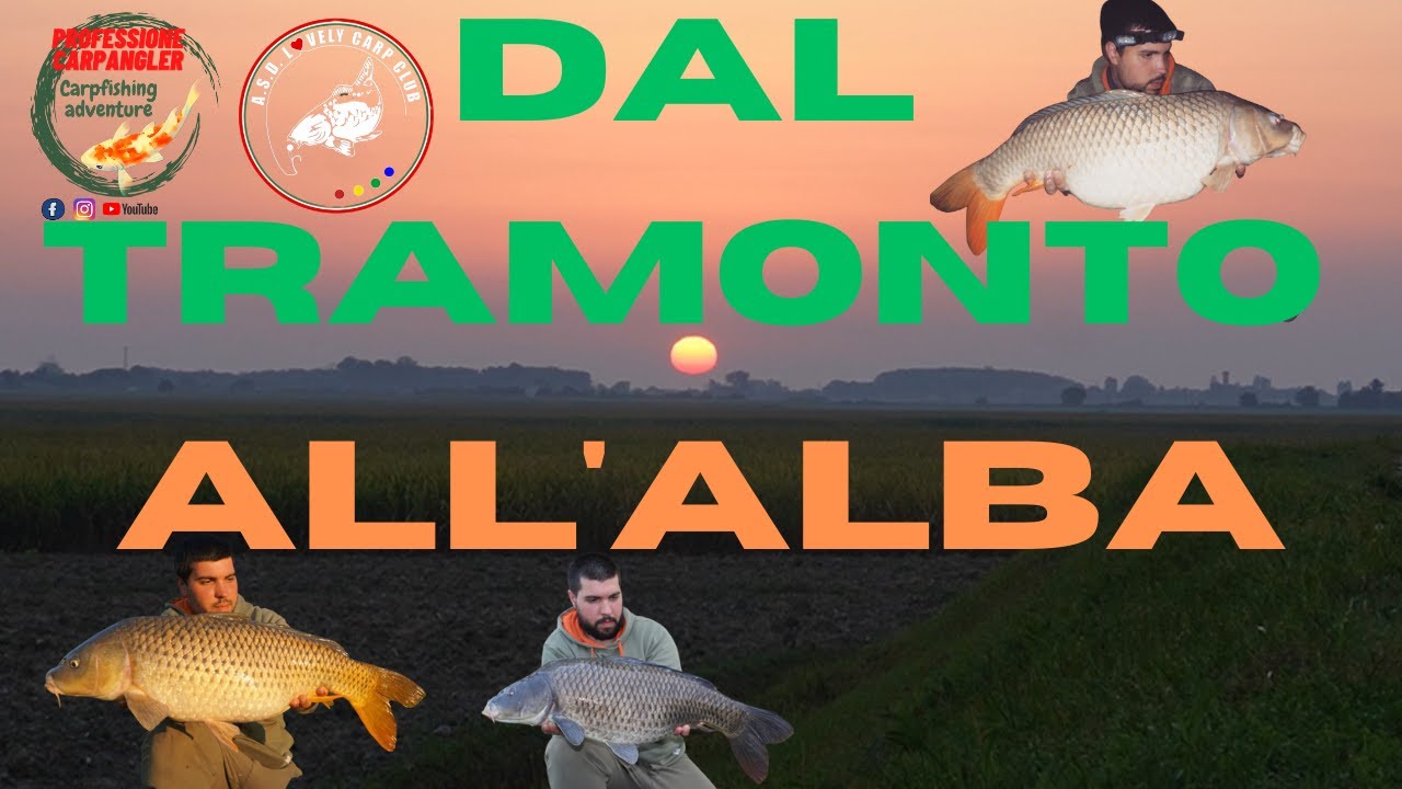 CARPFISHING Dal tramonto all'Alba 12 ore di pesca di notte