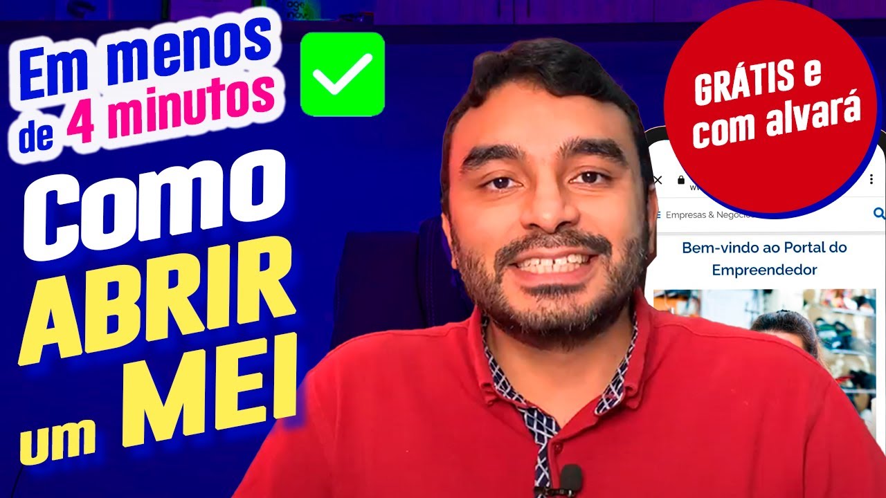 ✅ Como abrir MEI GRÁTIS em 2025 (passo a passo em poucos minutos) + ALVARÁ