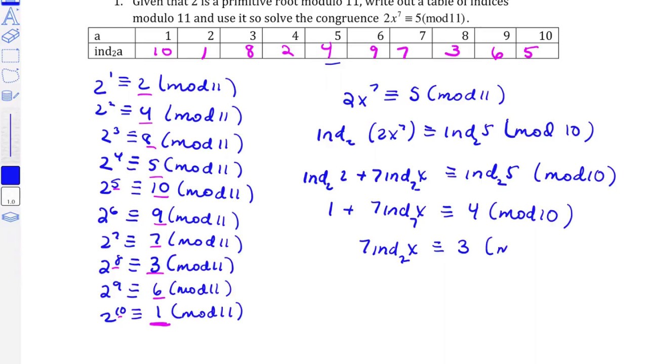 Index Arithmetic Examples