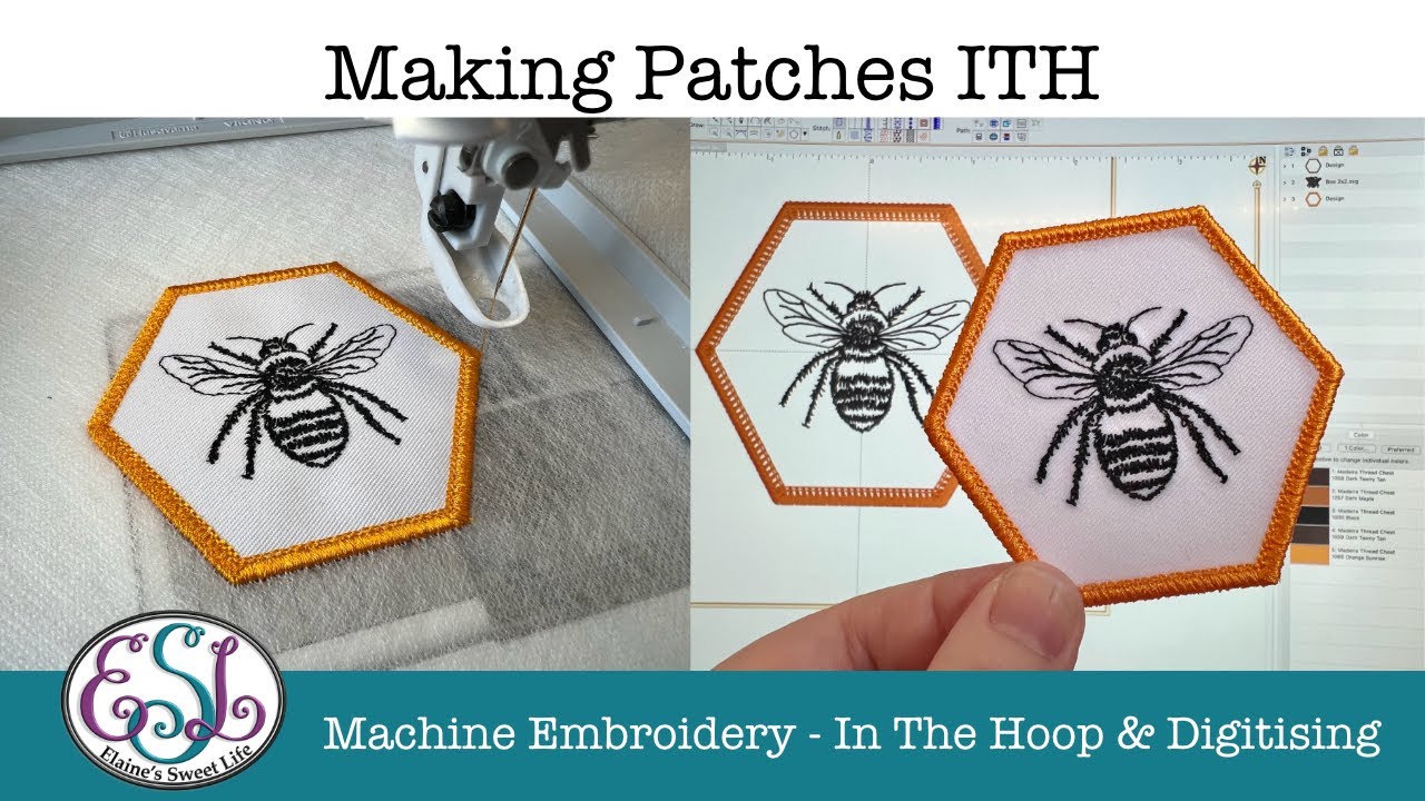 Making Patches or Badges In The Hoop & Digitising