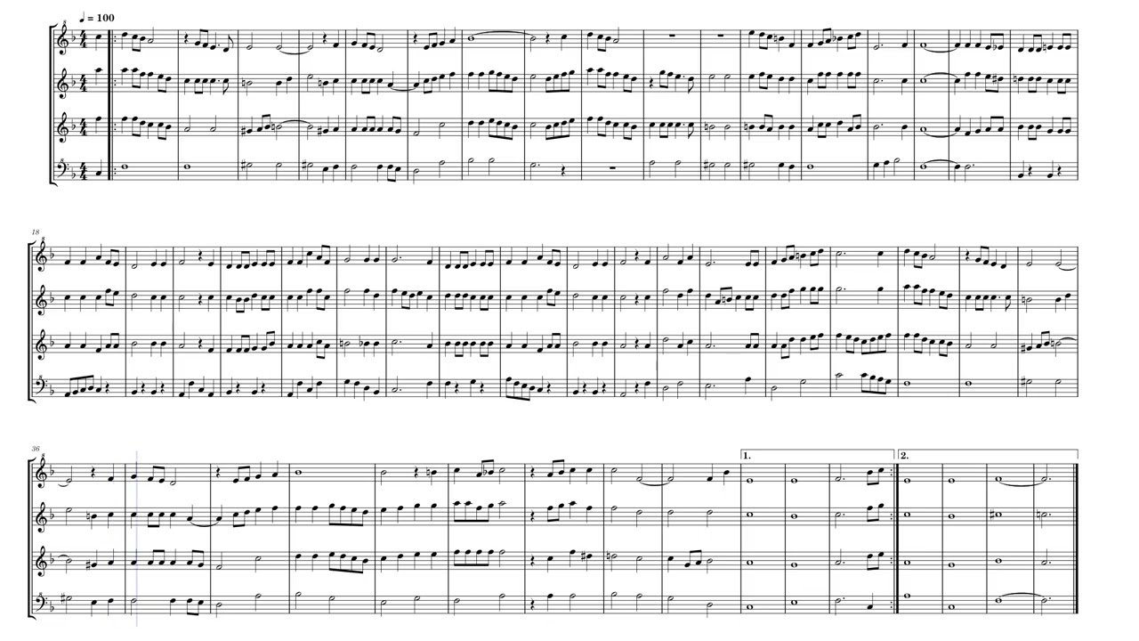 The Hills Are Alive SATB Recorder Quartet by Rogers & Hammerstein