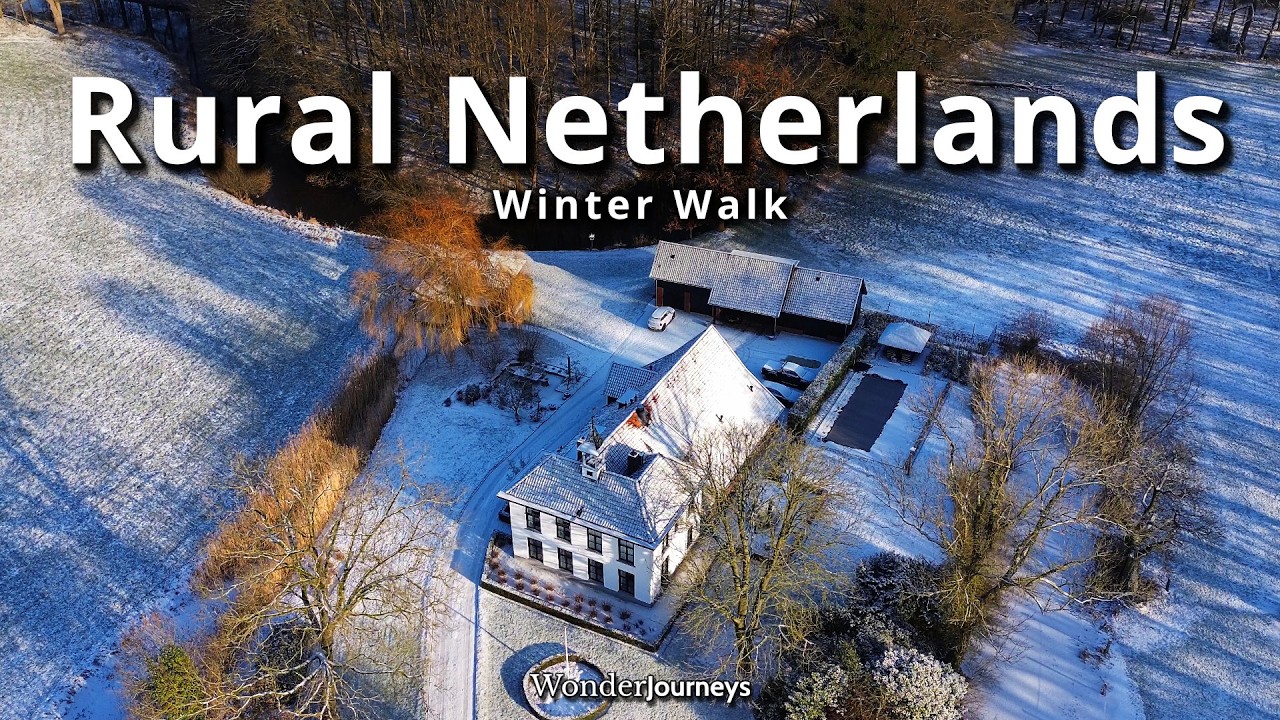 … And the Whispers of Snow ❄️ Rural Netherlands 🇳🇱 [4k]