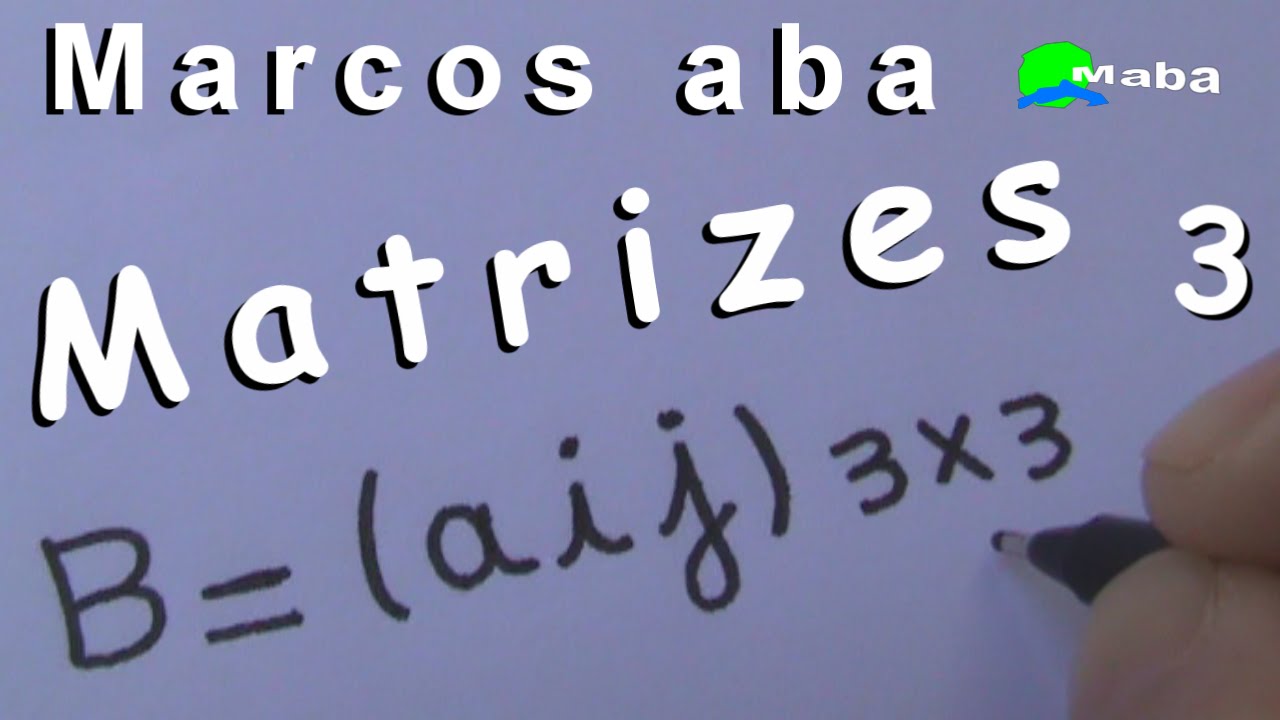 MATRIZES - Determine a matriz  A=(aij)3x3   onde, aij = i²+j   -   Aula 03