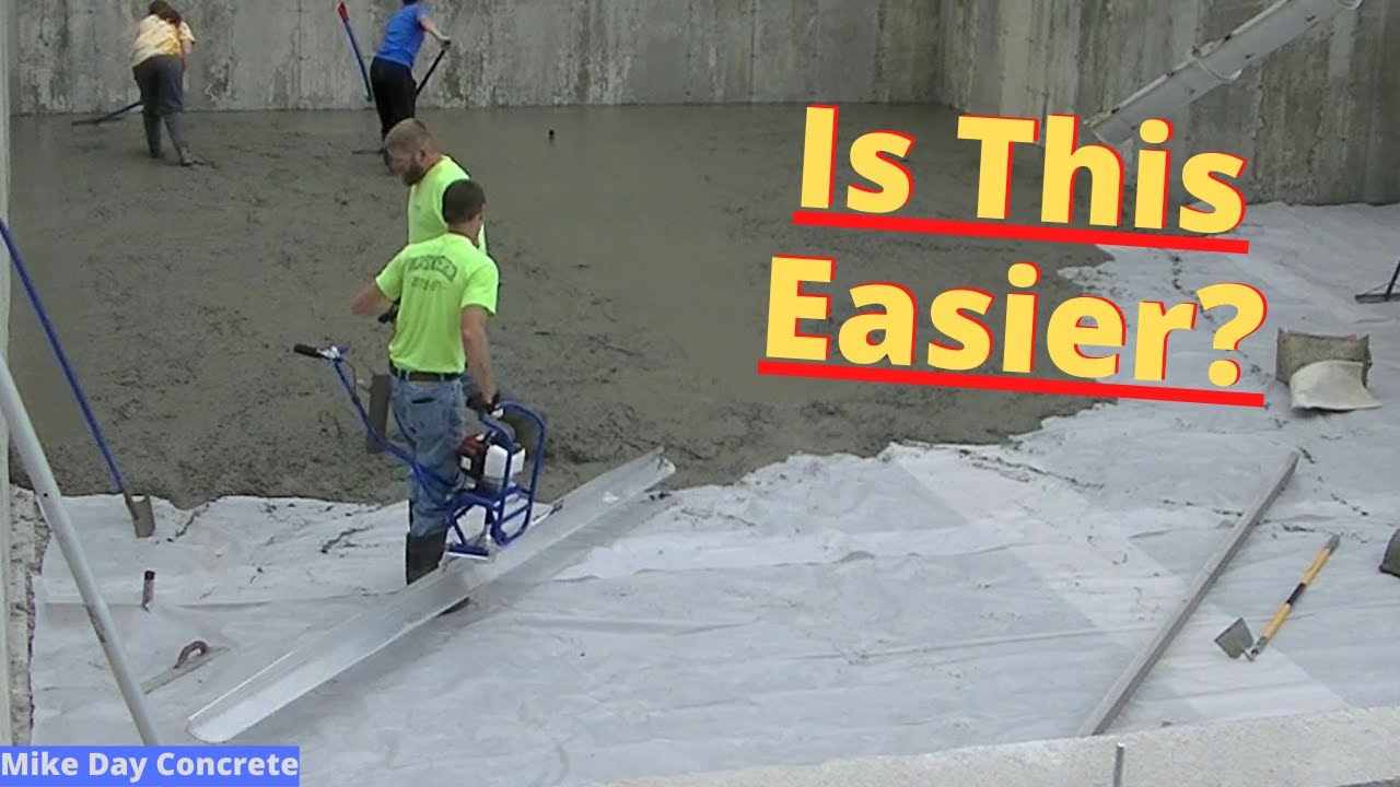 How To Use A Power Screed to Screed Concrete Floors