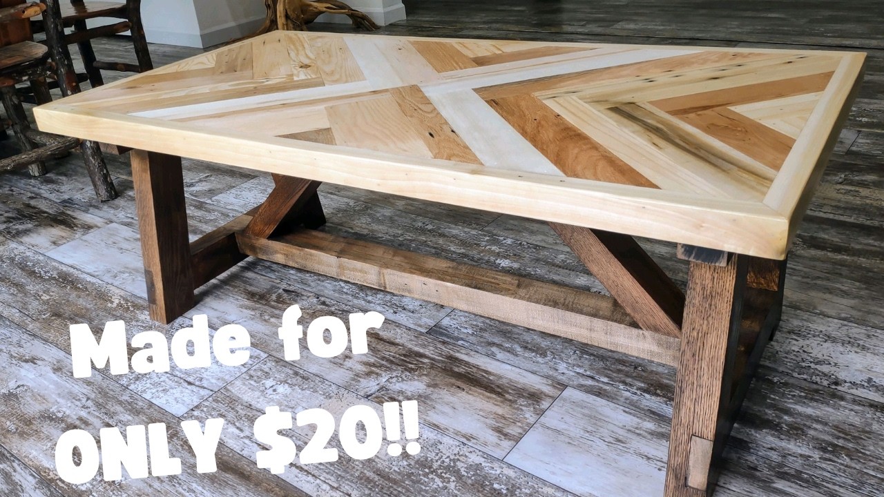 Making a Big Coffee Table with Reclaimed Wood