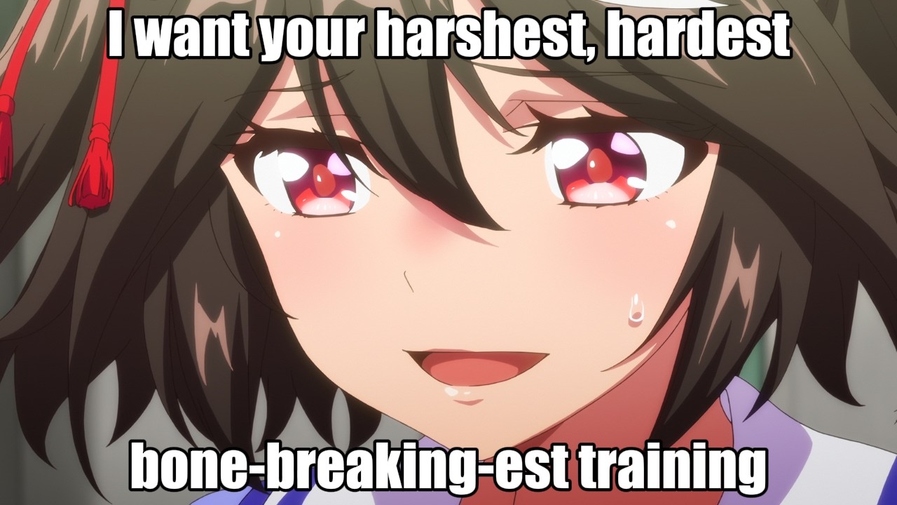 Kitasan's new training routine