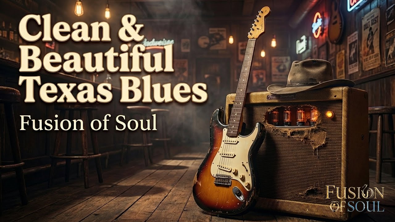 Beautiful Clean Texas Blues Guitar Instrumental – Vintage Bar Blues with Soul