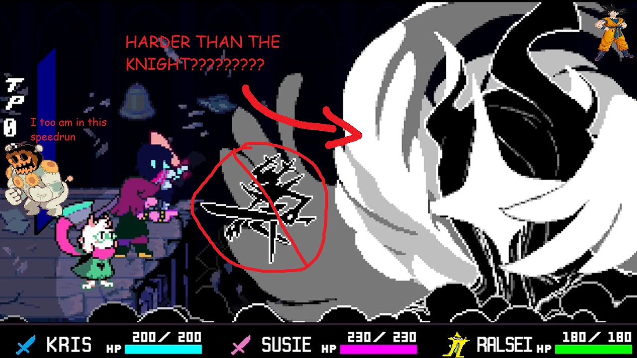 Titan is lowkey the hardest boss (Deltarune Chapter 4 Any% Glitchless in 52:37)