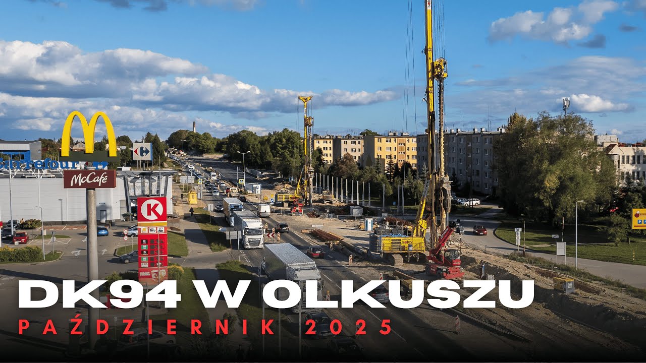 Modernizacja DK94 w Olkuszu - aktualny postęp prac PAŹDZIERNIK 2025