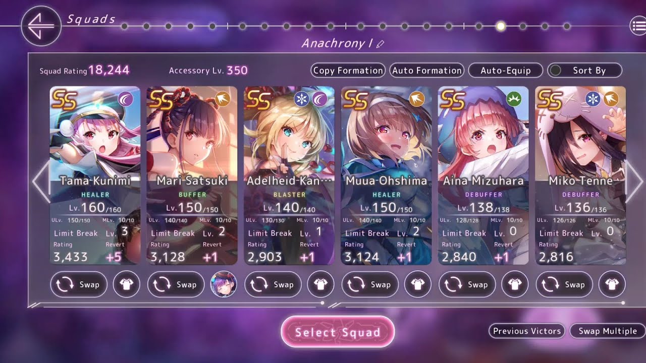 [Heaven Burns Red] 4.2 First Boss Anachrony - 1 Team, No Dream Tears, All Achievements