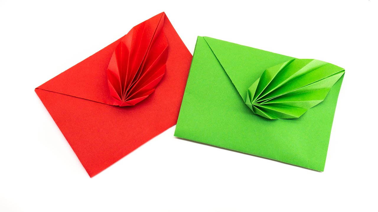 How to Make an Origami Leaf Envelope