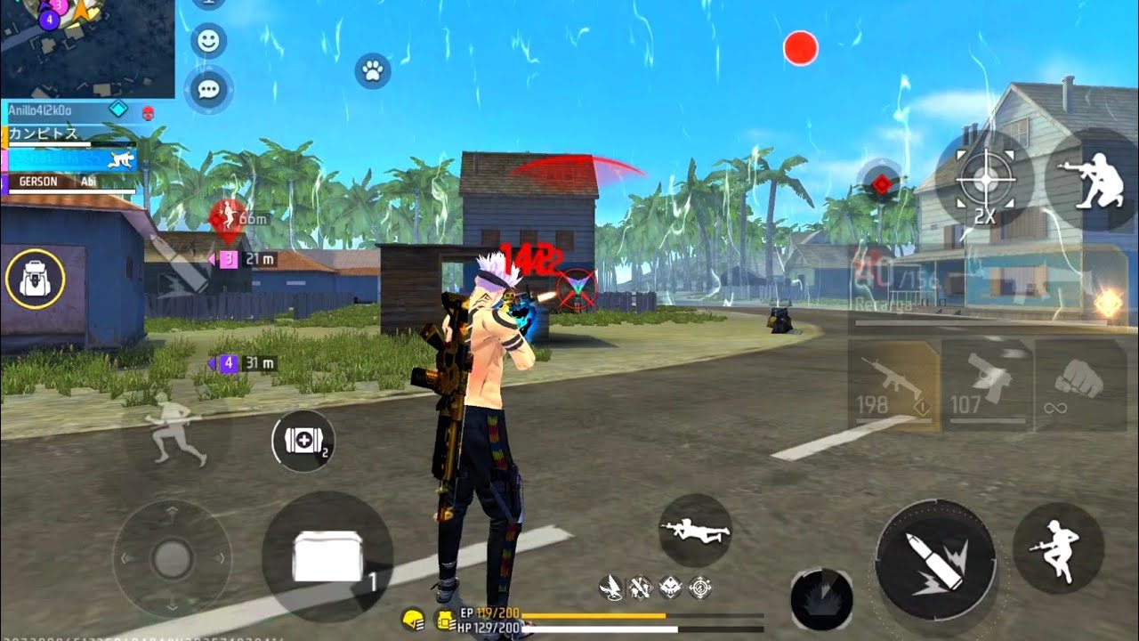 Otra partida más en Heroico... ¡Esto es adrenalina pura! Free fire 