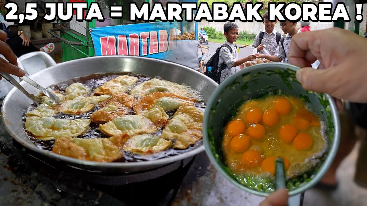 PEDAGANG INI JUALAN MARTABAK KOREA TERNYATA SEHARI 2000 PCS !