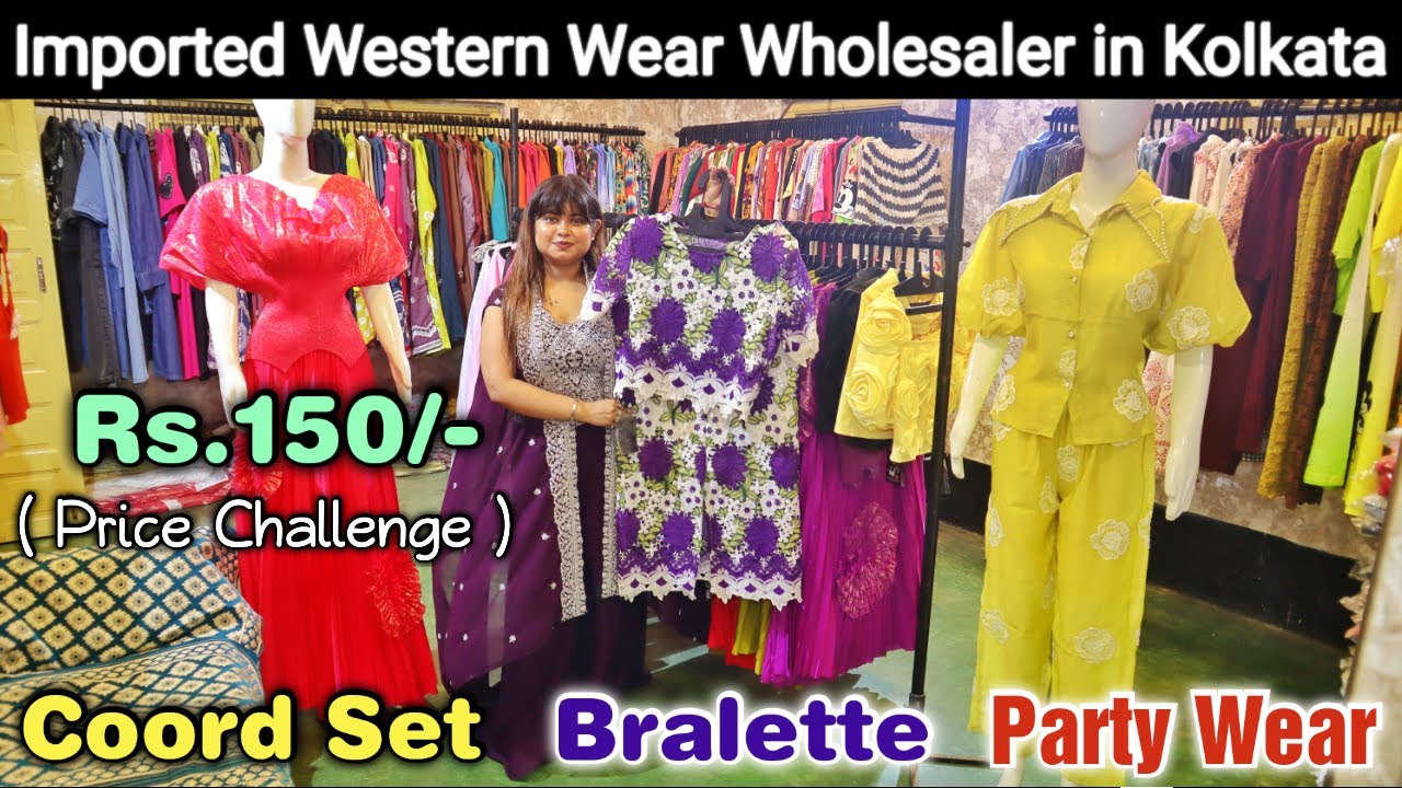 Imported Coord Set, Western Dress, Crop Top, Bralette, 3D Shirt, Party Wear Wholesaler in Kolkata