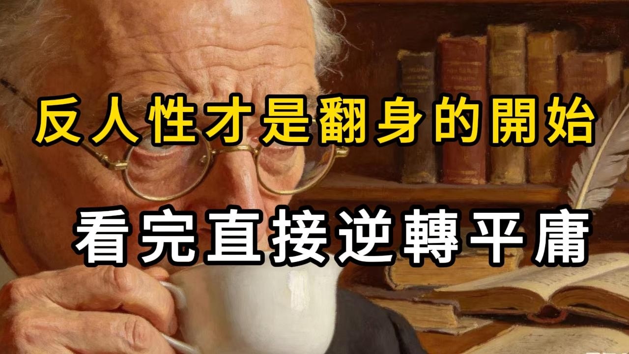 反人性才是翻身的開始！99% 的人被天性綁架，看完直接逆轉平庸
