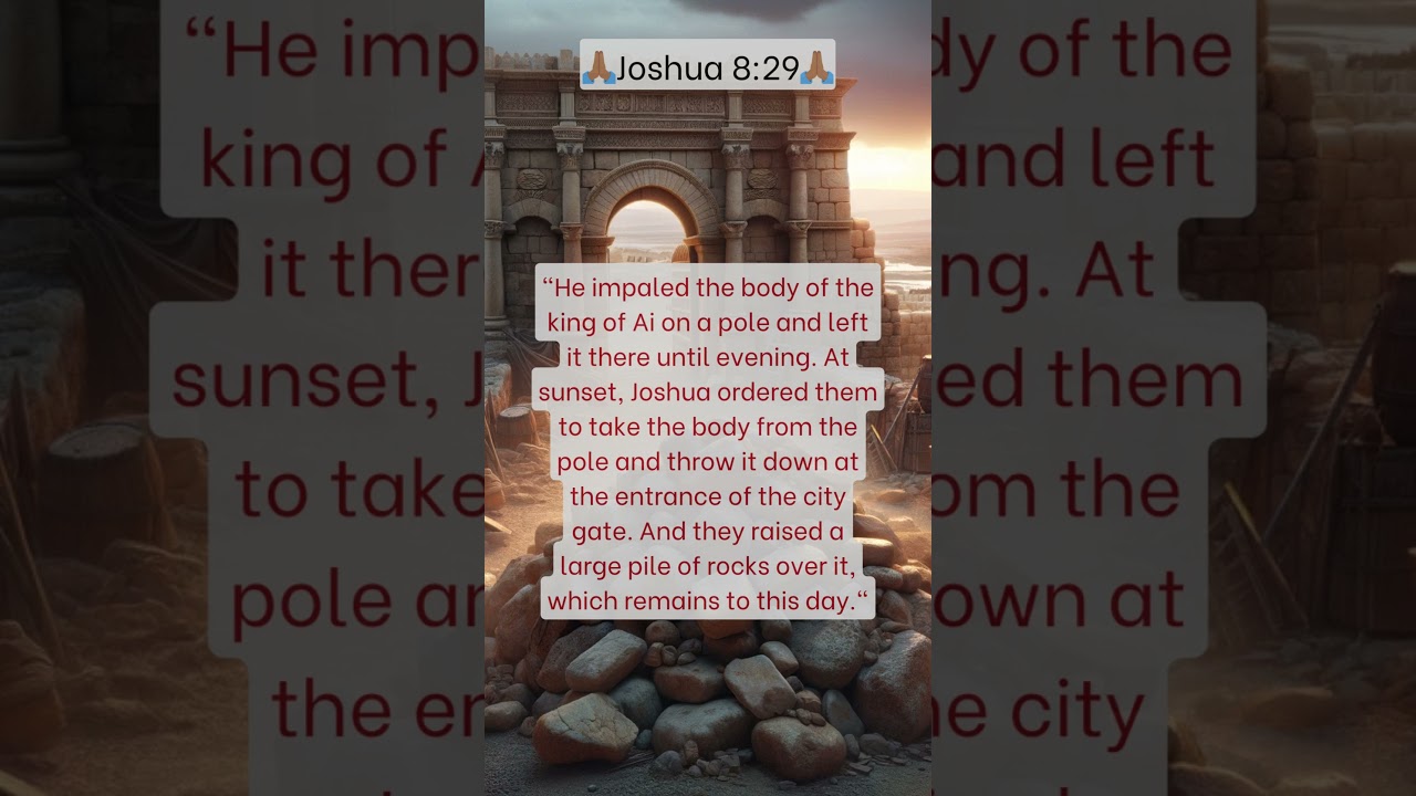 🙏🏼 Joshua 8:29 Explained: The Altar on Mount Ebal 🙏🏼
