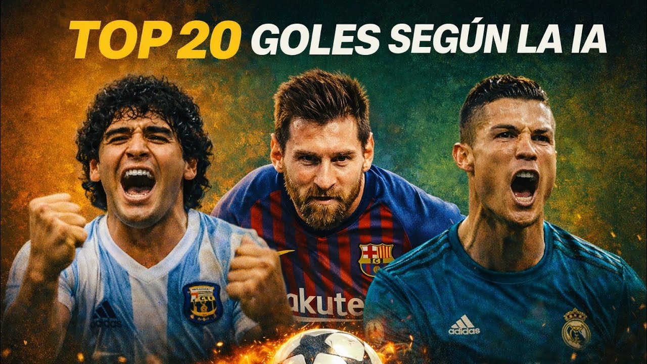 Top 20 MEJORES GOLES de la HISTORIA según la IA 🤖⚽