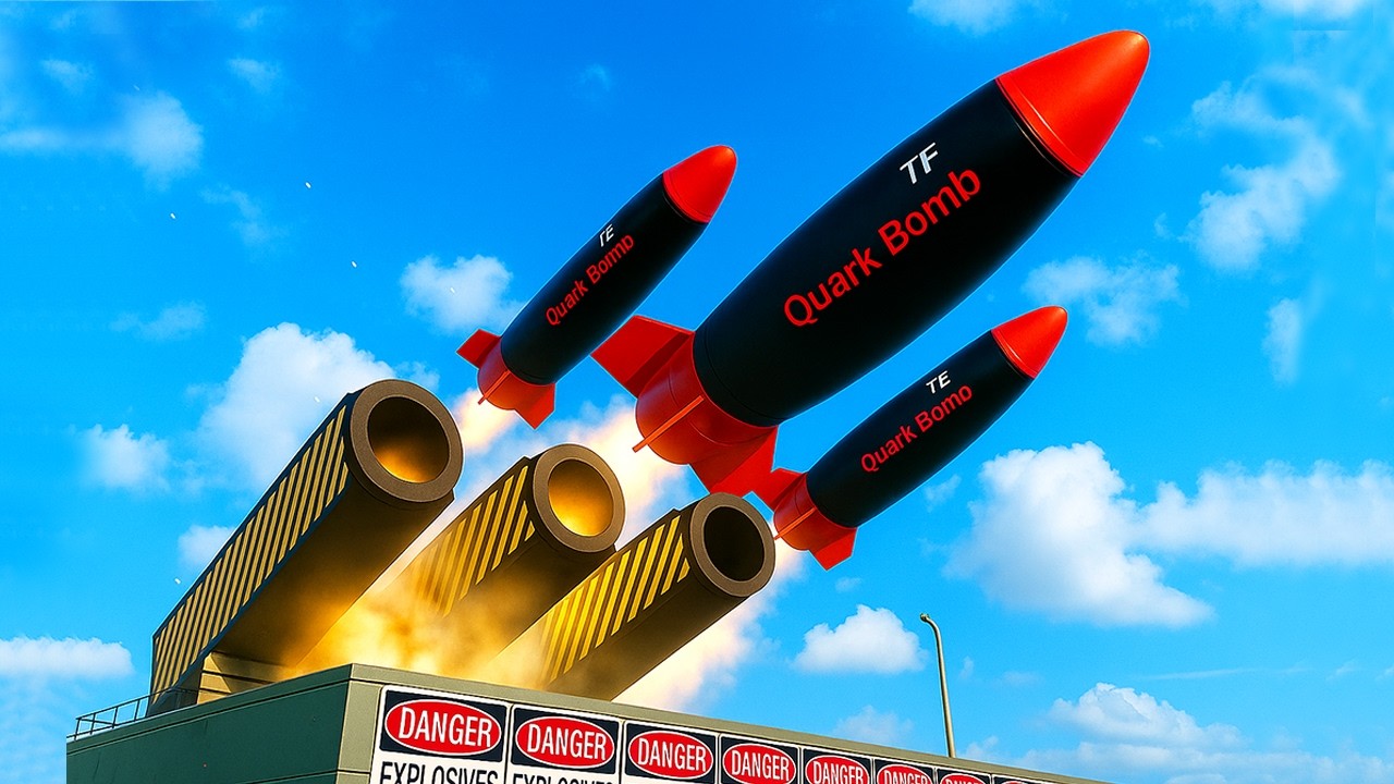 Garry's Mod Nuclear Triple Cannon Experiment!☢️