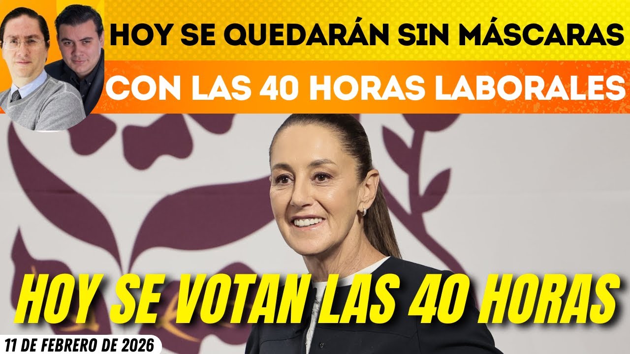 #MañaneraPresidenta | HOY ES HOY: HOY SE VOTAN LA REFORMA DE LAS 40 HORAS EN EL SENADO