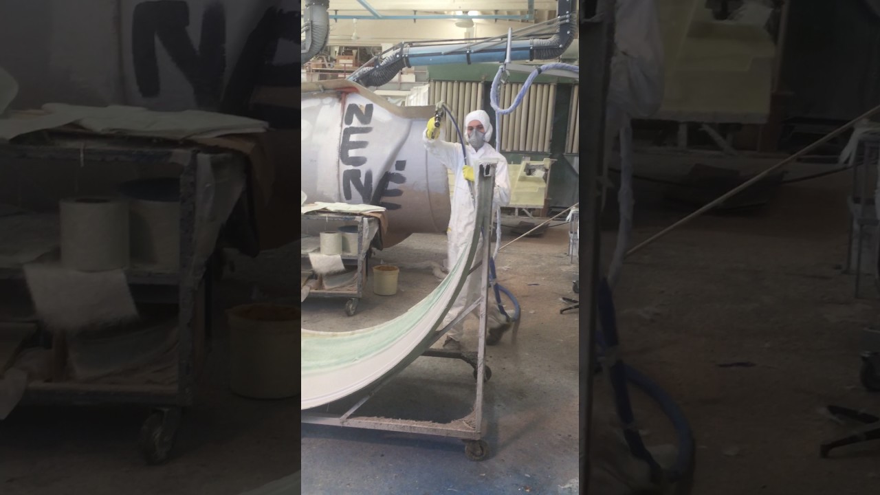 Applicazione spruzzo resina