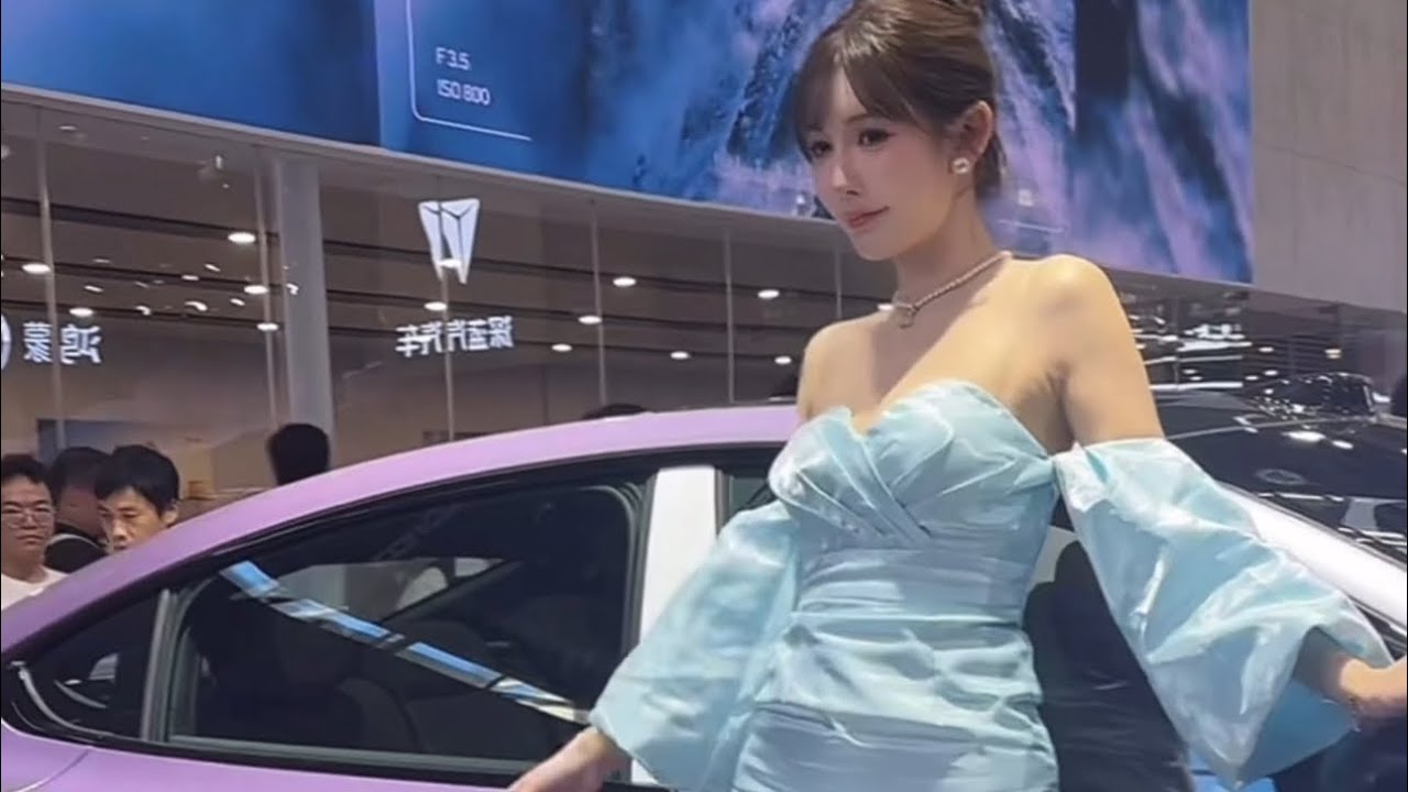20251002南通国际车展 网红美女车模随拍@阿win #网红拍摄 #美女车模