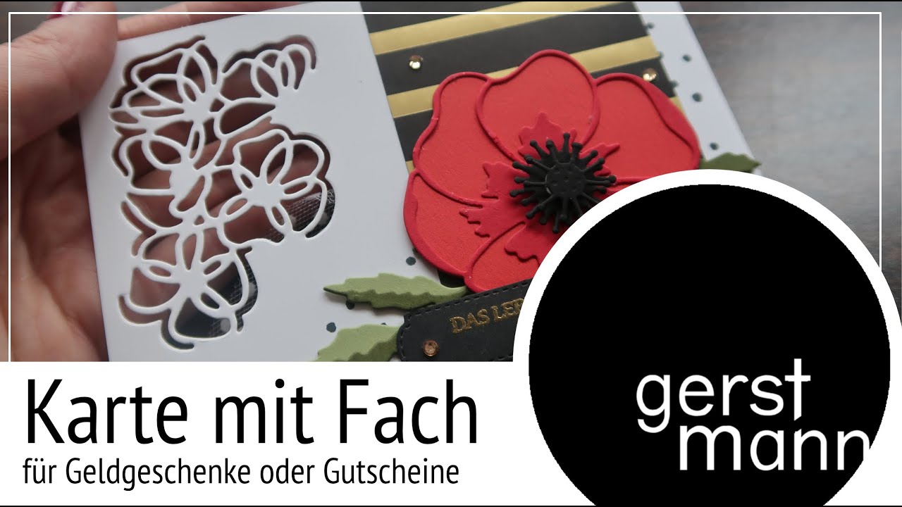 Tutorial: Karte mit Fach/ Teil 2 Mohnblüte / Stampin Up