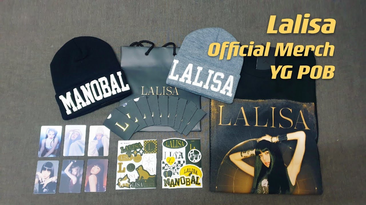 [Unboxing] BLACKPINK LISA - LALISA Official Merchs/MD with YG Pre-order Benefits/ POB