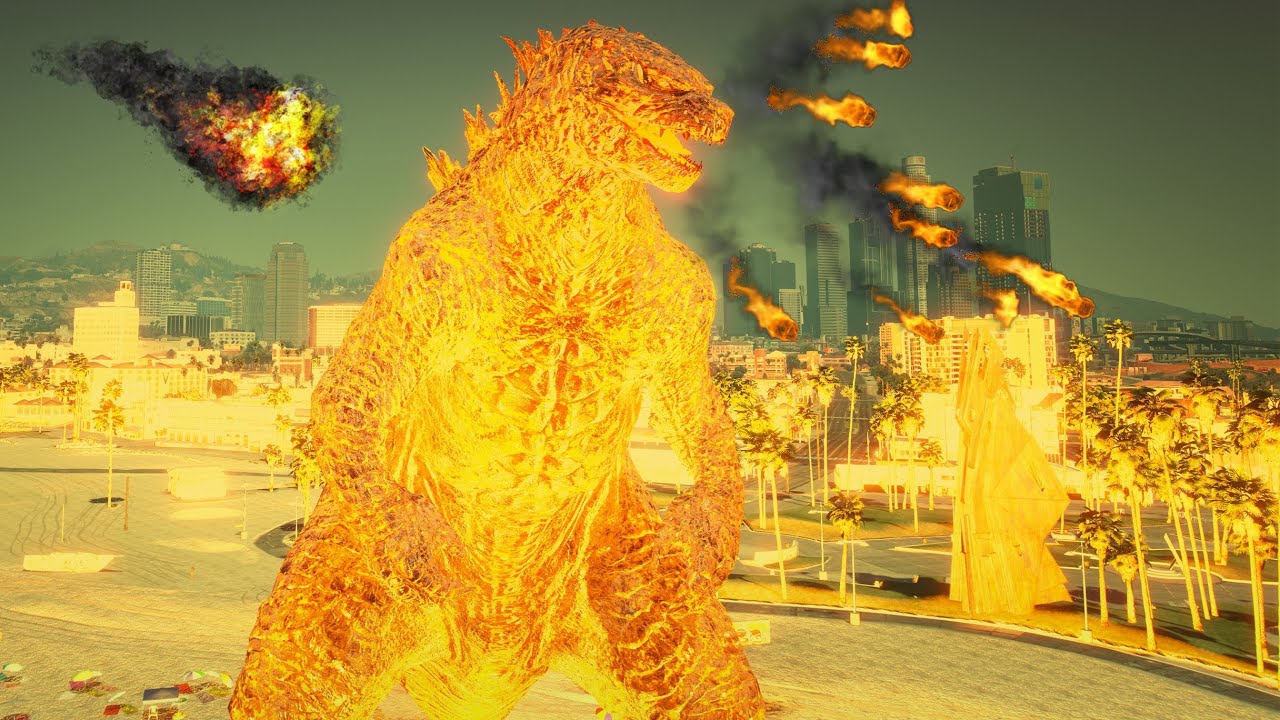 FIN DE GTA 5 (GODZILLA DESTRUCTION)