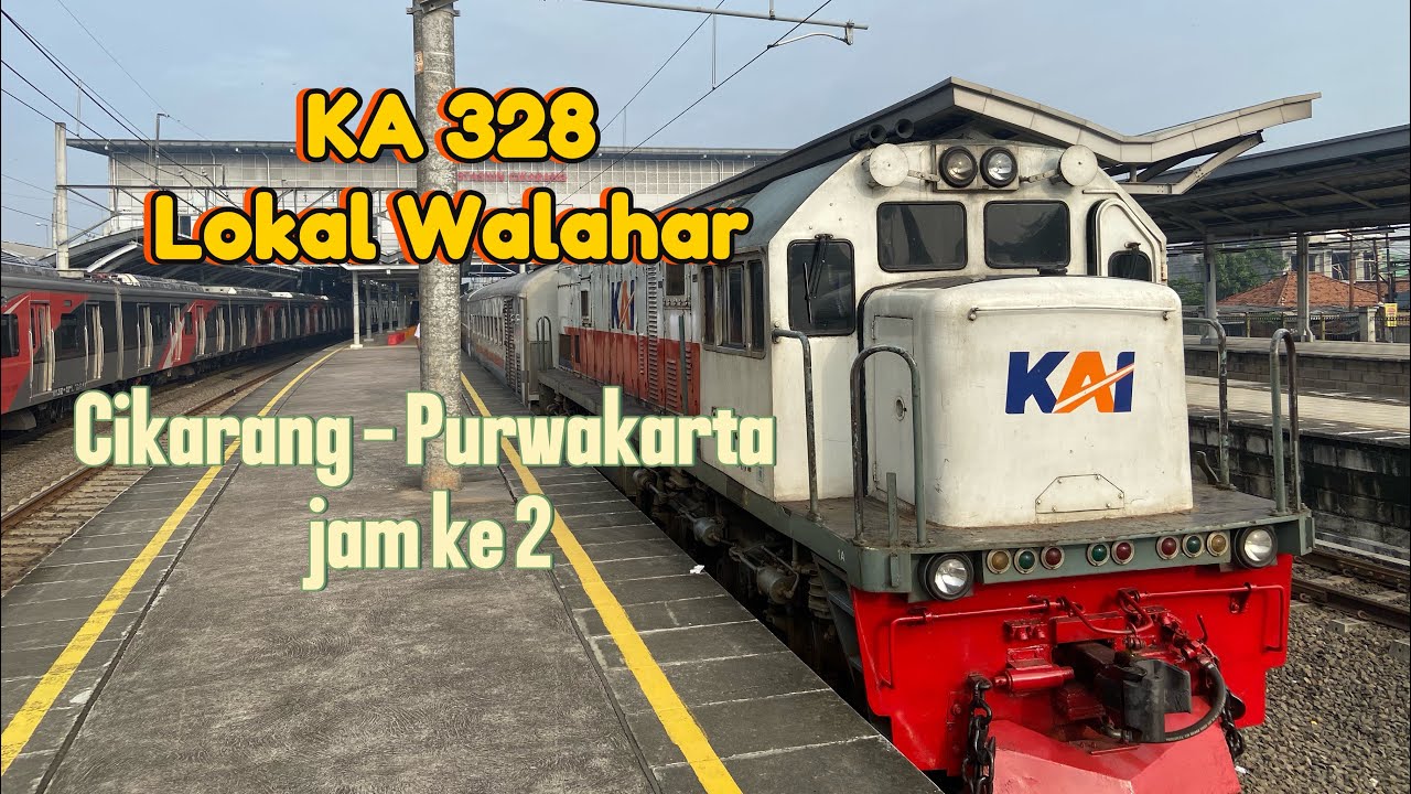 HARUS BANYAK MENGALAH DENGAN KAJJ || Naik KA 328 Lokal Walahar Cikarang - Purwakarta