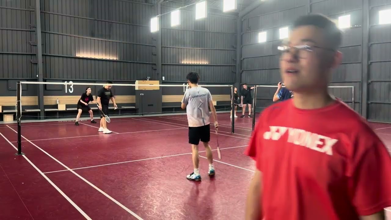 26-1/8（三）「板橋羽球館」老李+Sally🆚昆諺+鑽石
