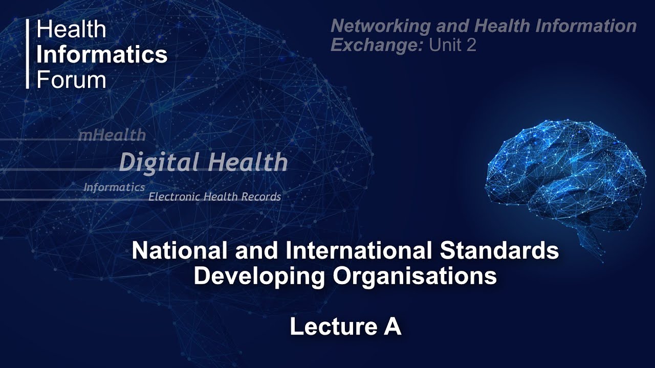 National and International Standards Developing Organisations   Lecture A
