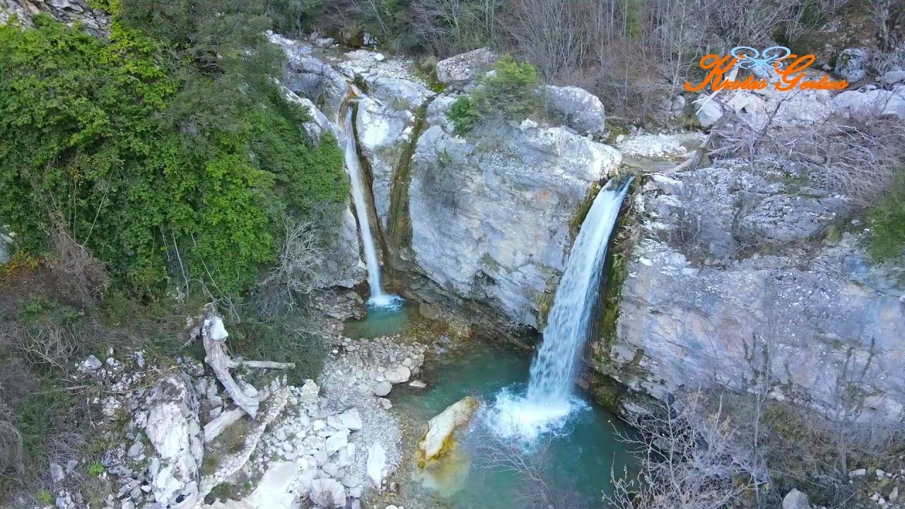 ΔΙΔΥΜΟΙ ΚΑΤΑΡΡΑΚΤΕΣ στο ΒΑΘΥΠΕΔΟ ΙΩΑΝΝΙΝΩΝ (DRONE). VATHYPEDO WATERFALLS, IOANNINA, GREECE.