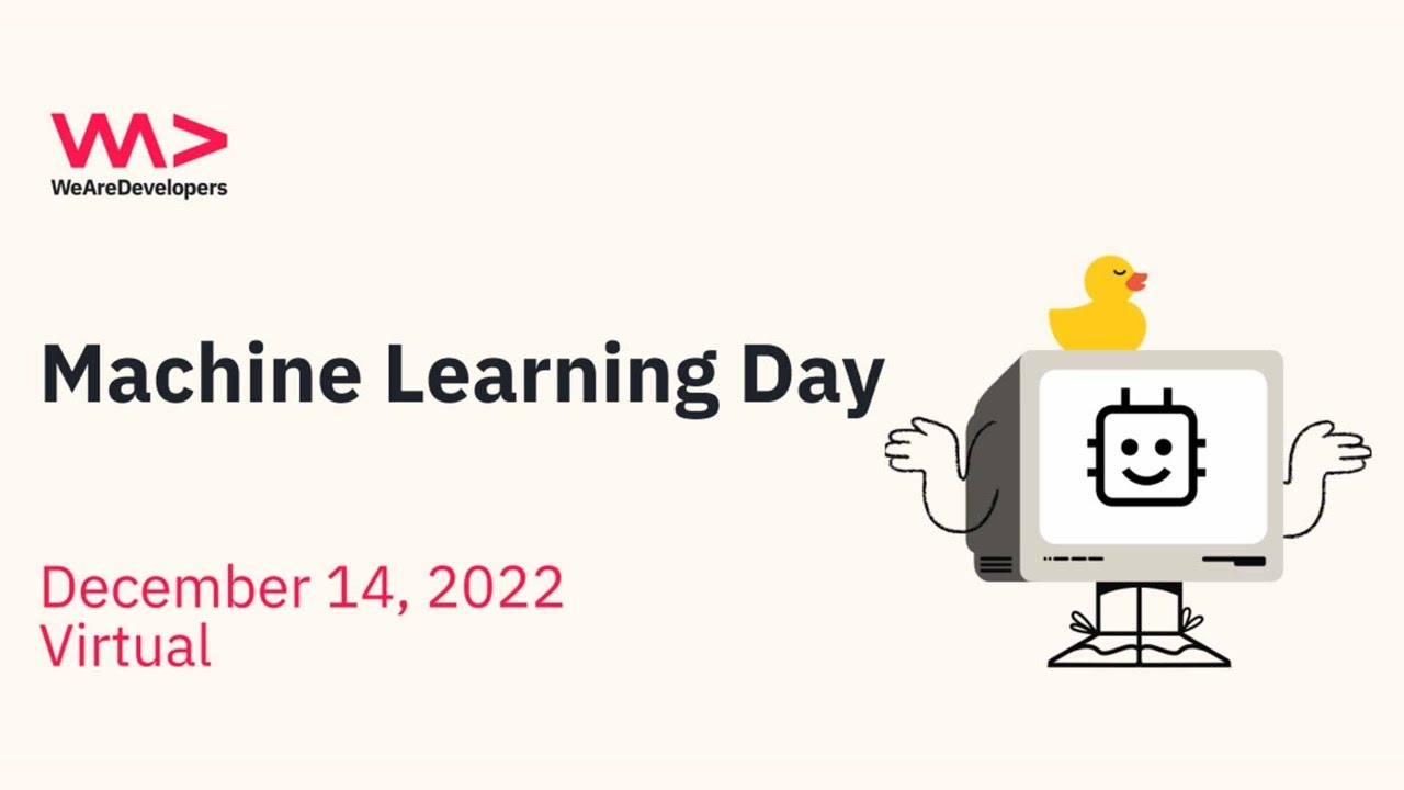 WeAreDevelopers LIVE - Machine Learning Day