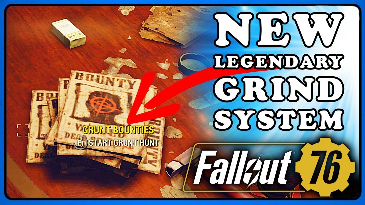Fallout 76 PTS: New Legendary Grind System. Grants and Head Hunts.