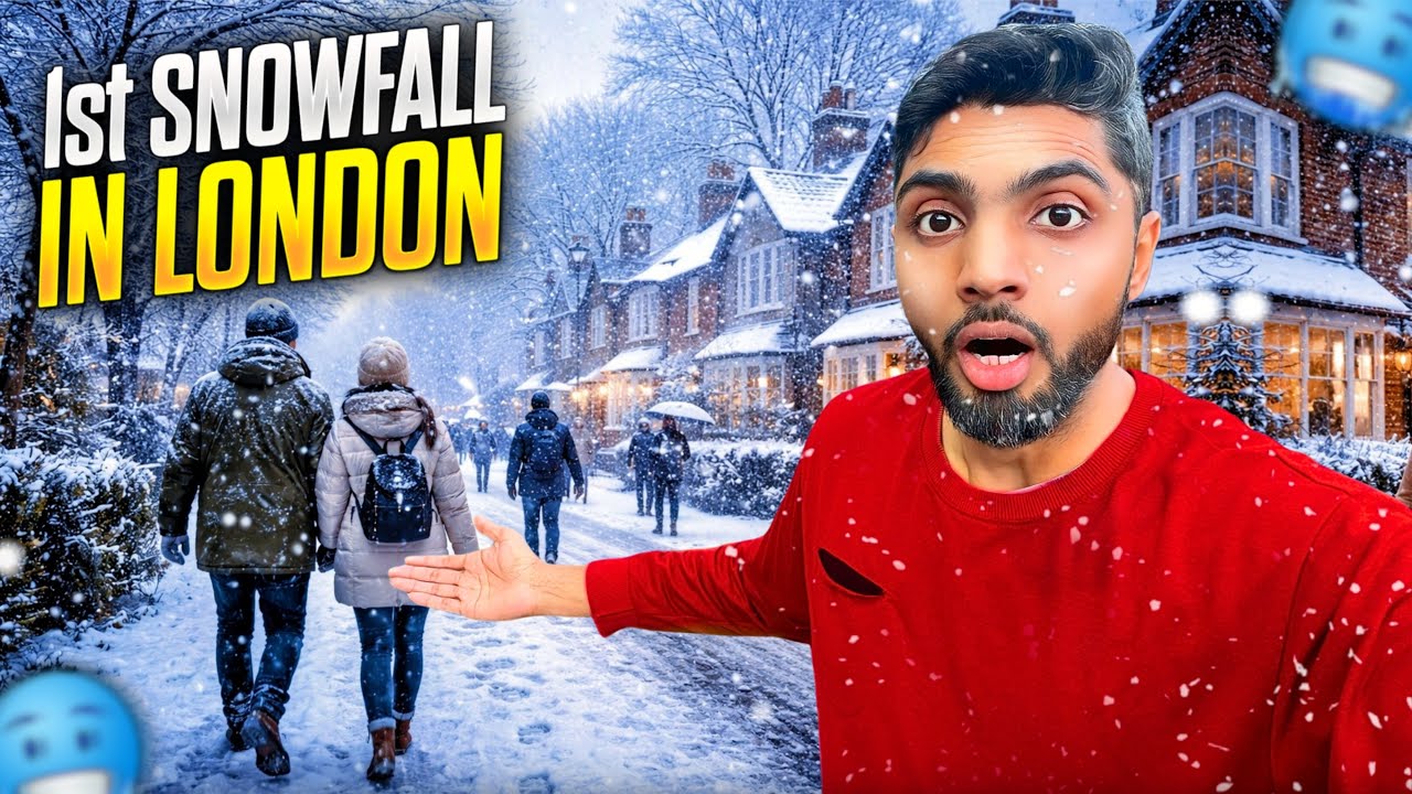 First Snowfall in London 2026 🇬🇧 | Watching the City Slowly Turn White ❄️